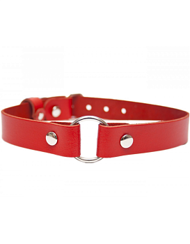 Чокер с кольцом Amoreo RED