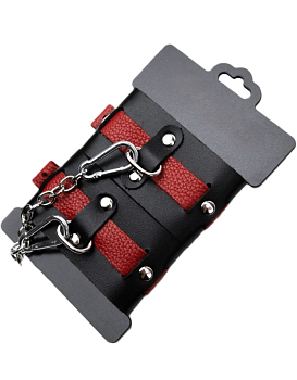 Наручники Amoreo BLACK-RED