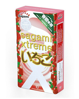 Презервативы со вкусом Sagami XTREME STRAWBERRY