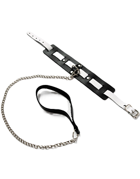 Ошейник Amoreo WHITE-BLACK