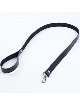 Поводок кожаный с карабином Amoreo, 85 см